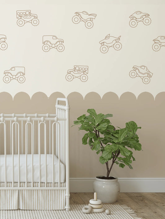 Simple Monster Truck Decals (Peel and Stick Decals)