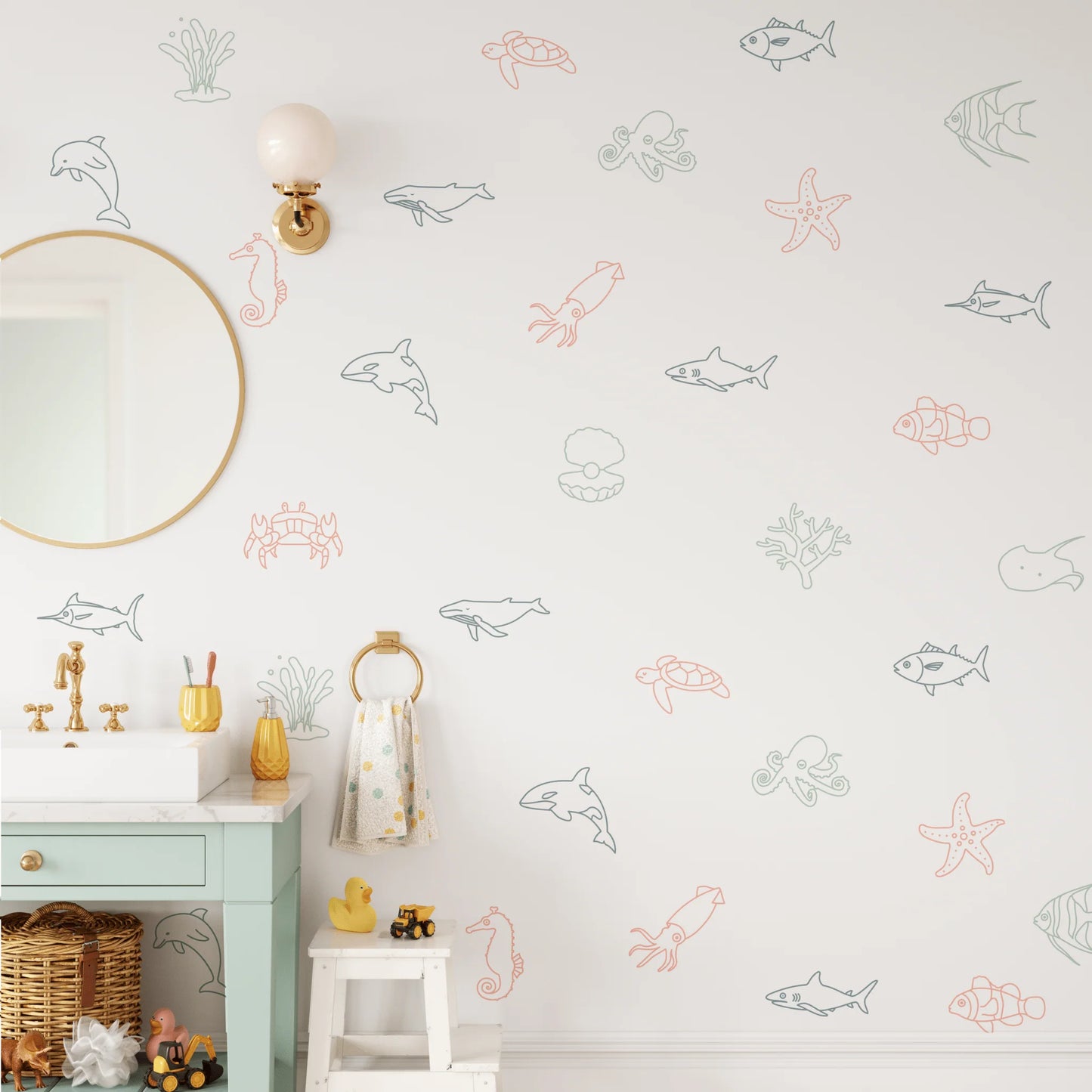 Simple Underwater Decals (Peel and Stick Decals)