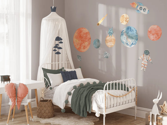 Space Wall Stickers (Peel and Stick Decals)