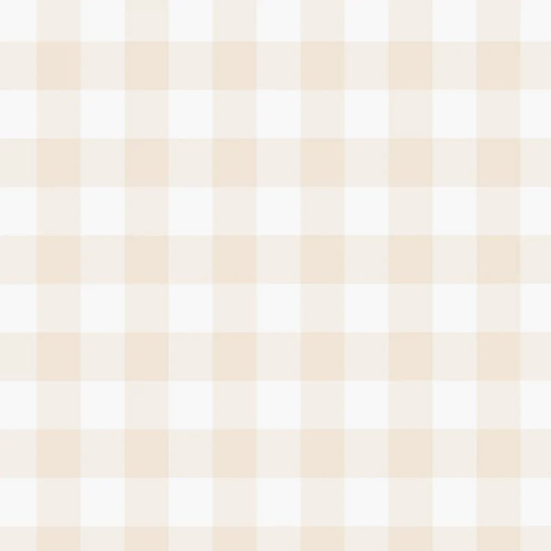 Tan Gingham Peel and Stick Wallpaper
