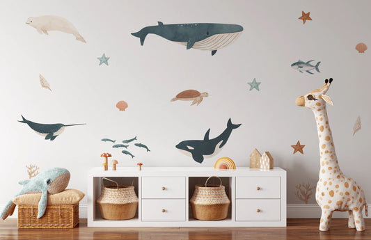 Under the Sea Wall Stickers (Peel and Stick Decals)