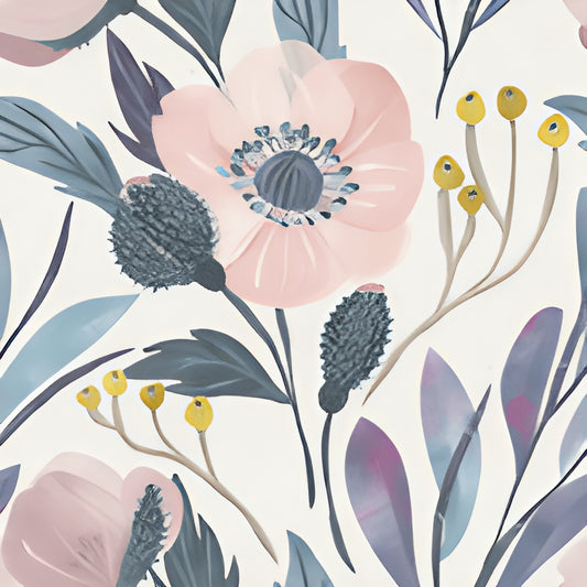 Moody Floral Peel and Stick Wallpaper