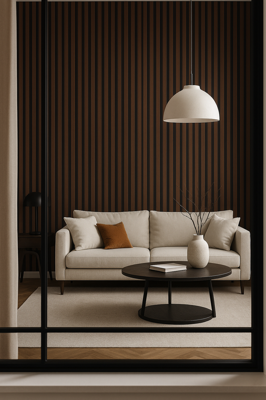 Dark Wood Stripes for Sophisticated Interiors