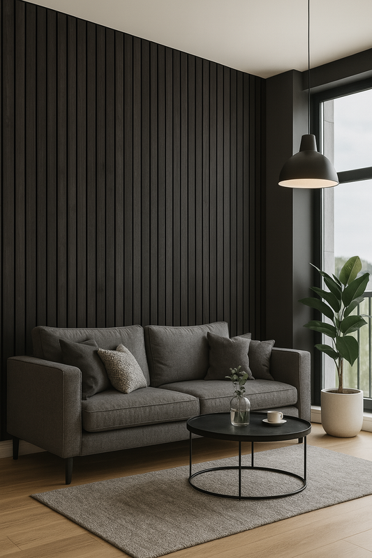 Dark Vertical Woodgrain for Sophisticated Interiors