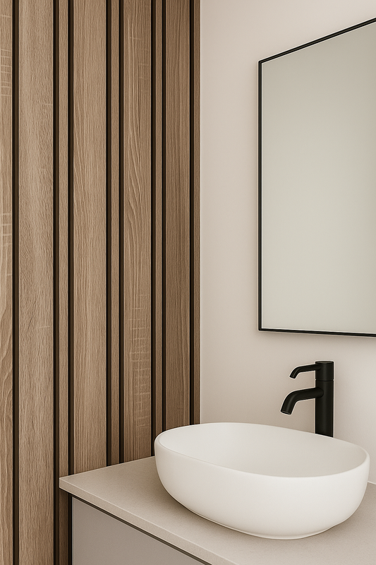 Textured Simplicity for Contemporary Bathrooms