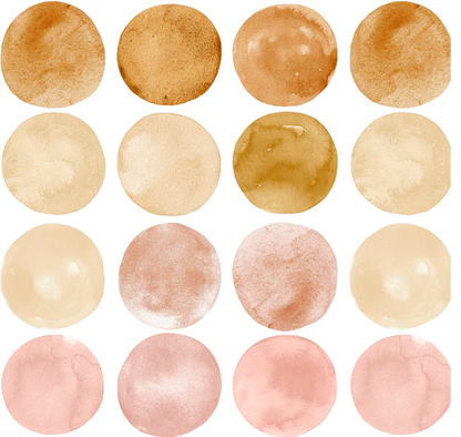 Boho Watercolor Wall Dots