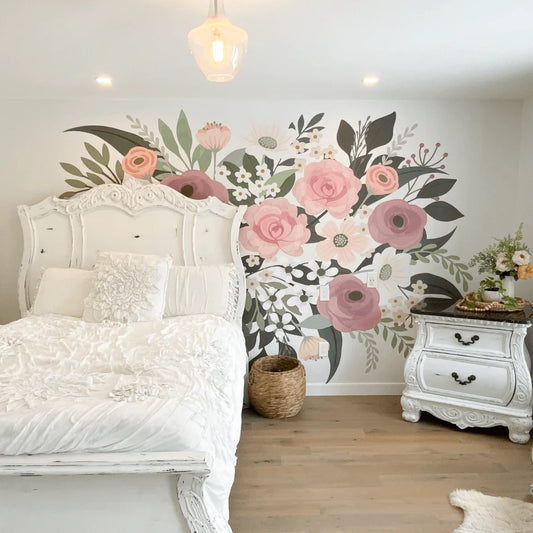 A Pocketful of Posies Wall Mural (Peel & Stick)