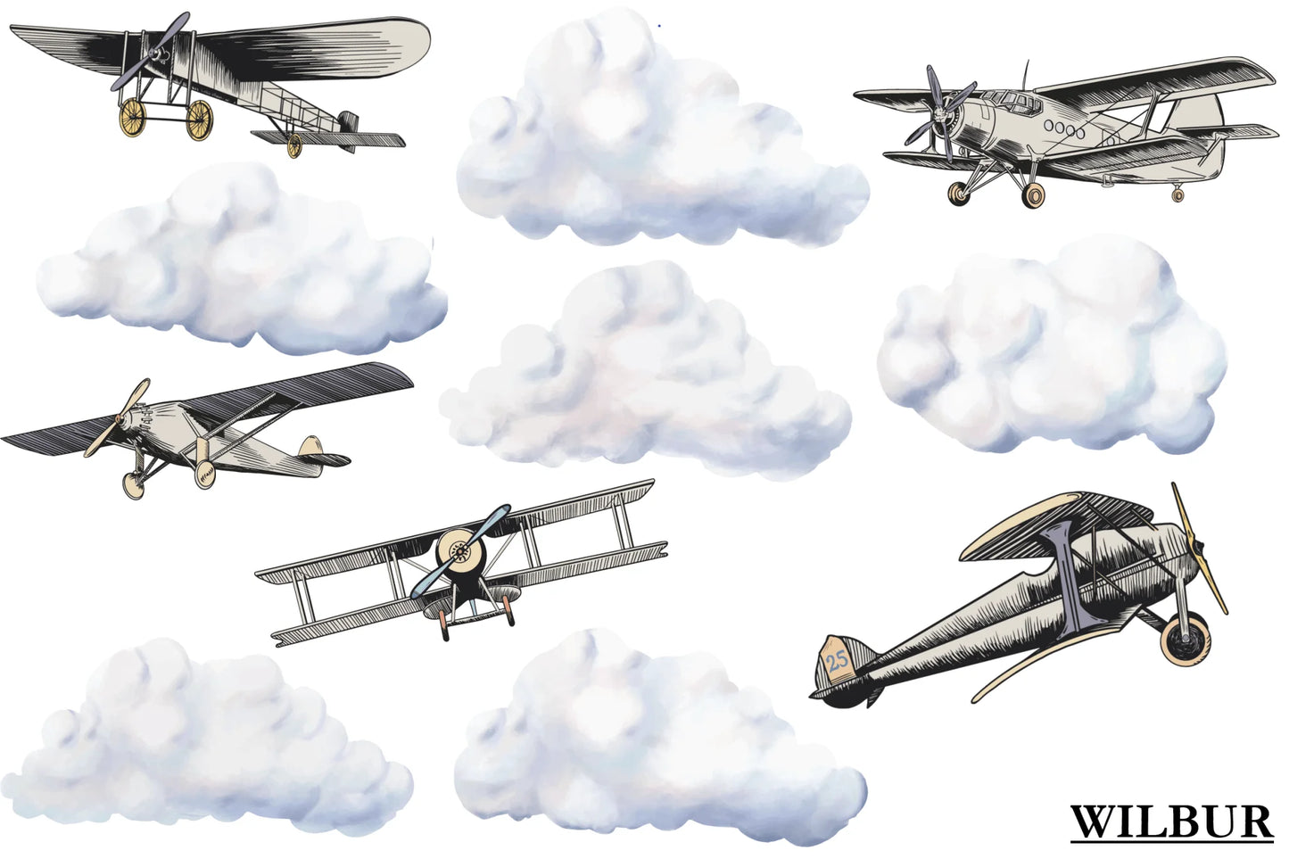 All That is Wright Airplane Decals