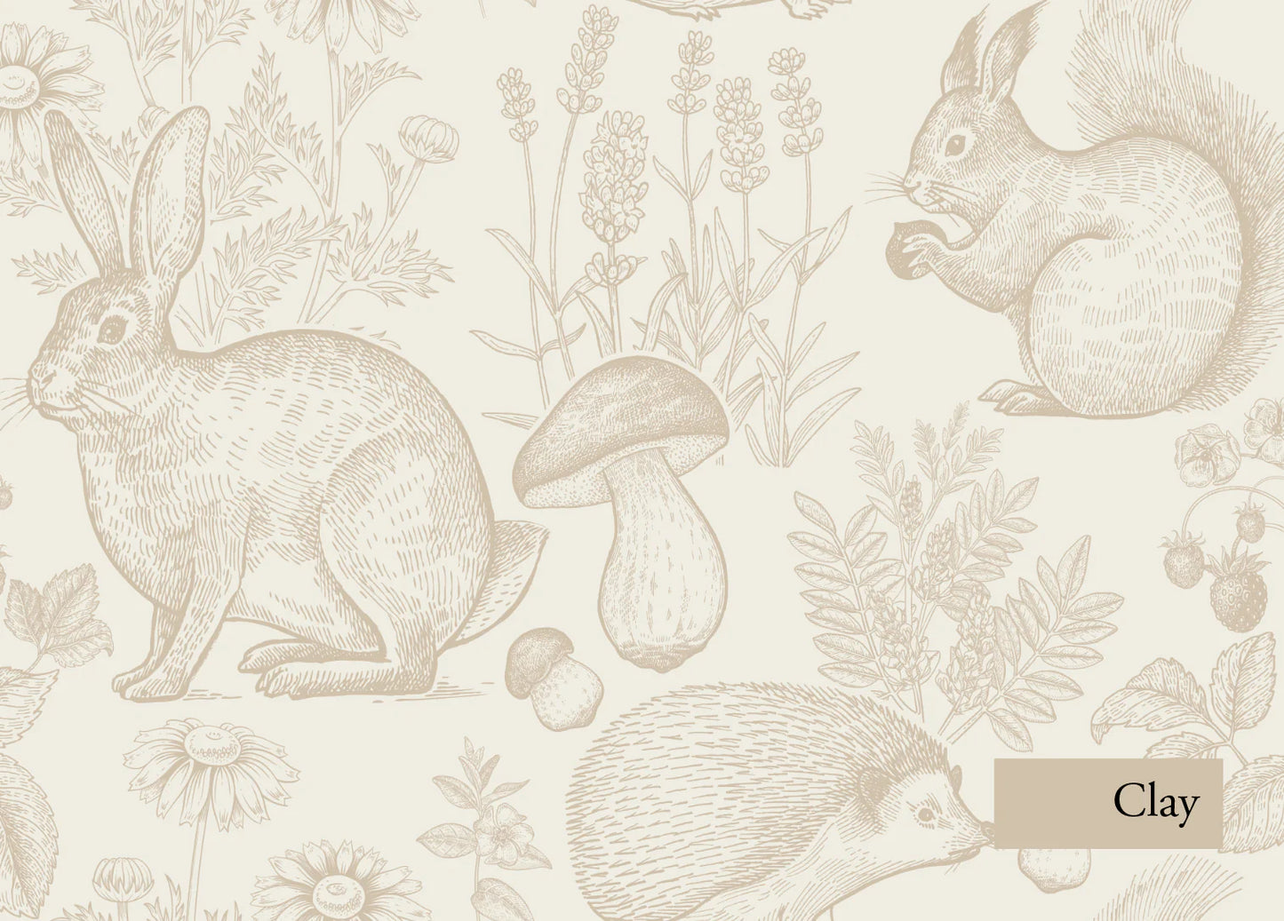 Animal Woodland Removable Peel and Stick Wallpaper