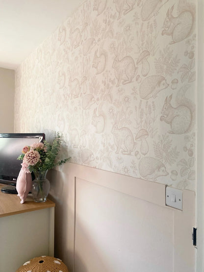 Animal Woodland Removable Peel and Stick Wallpaper