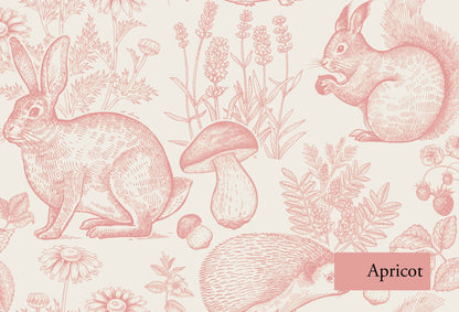 Animal Woodland Removable Peel and Stick Wallpaper