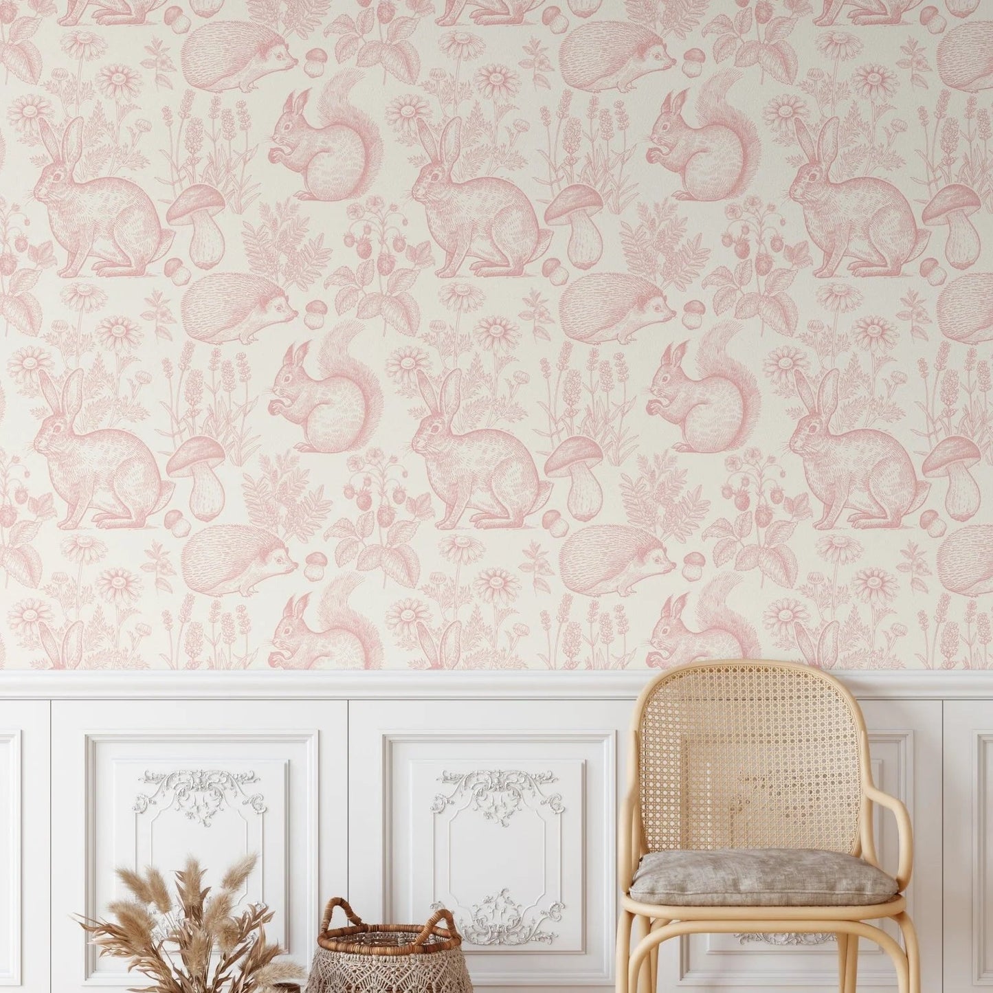 Animal Woodland Removable Peel and Stick Wallpaper