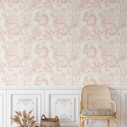 Animal Woodland Removable Peel and Stick Wallpaper