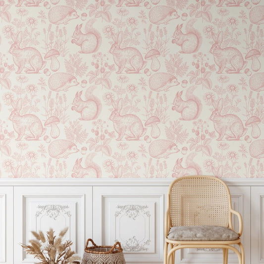 Animal Woodland Removable Peel and Stick Wallpaper