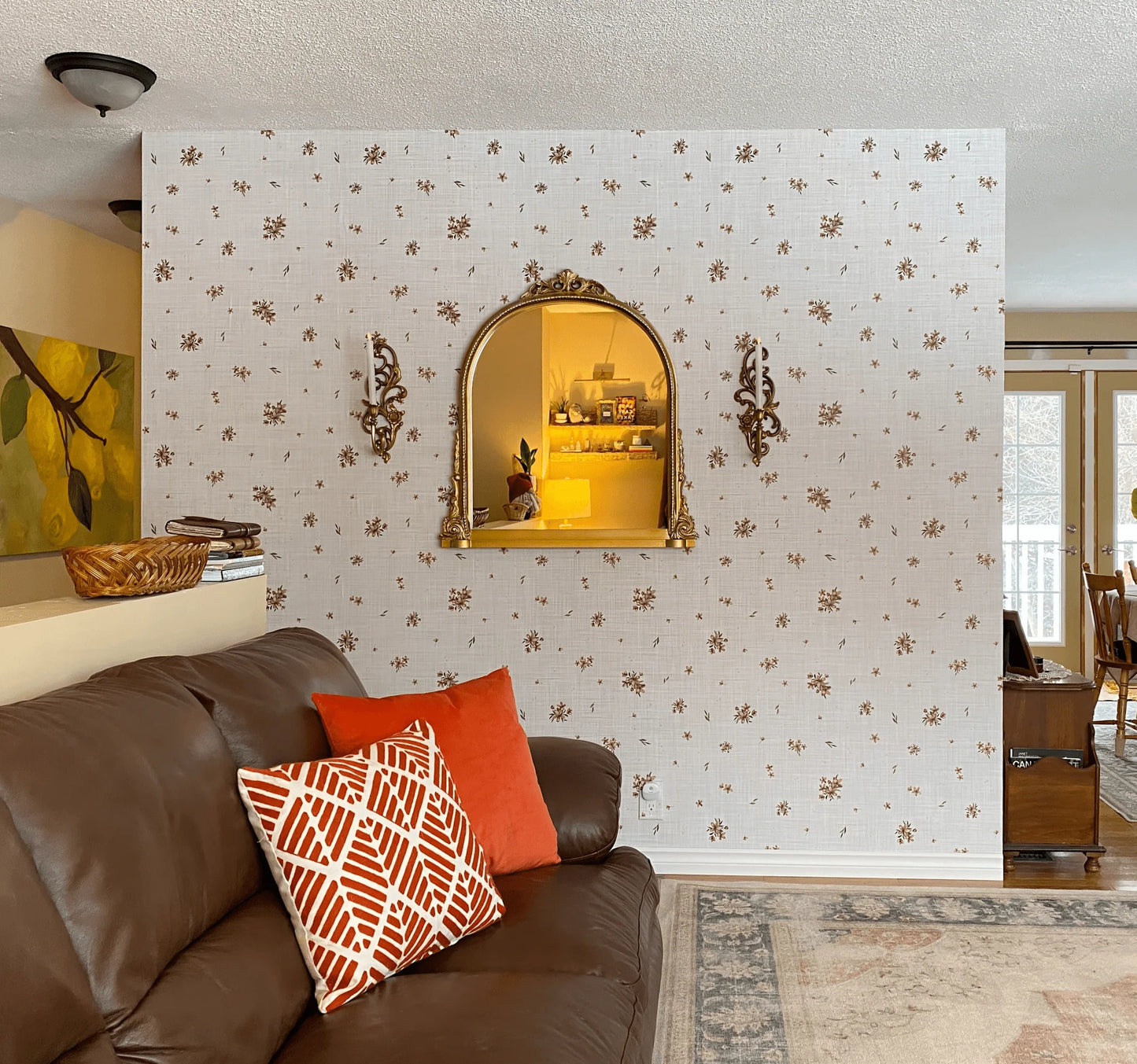 Antique Flowers Peel and Stick Wallpaper (Self-Adhesive)