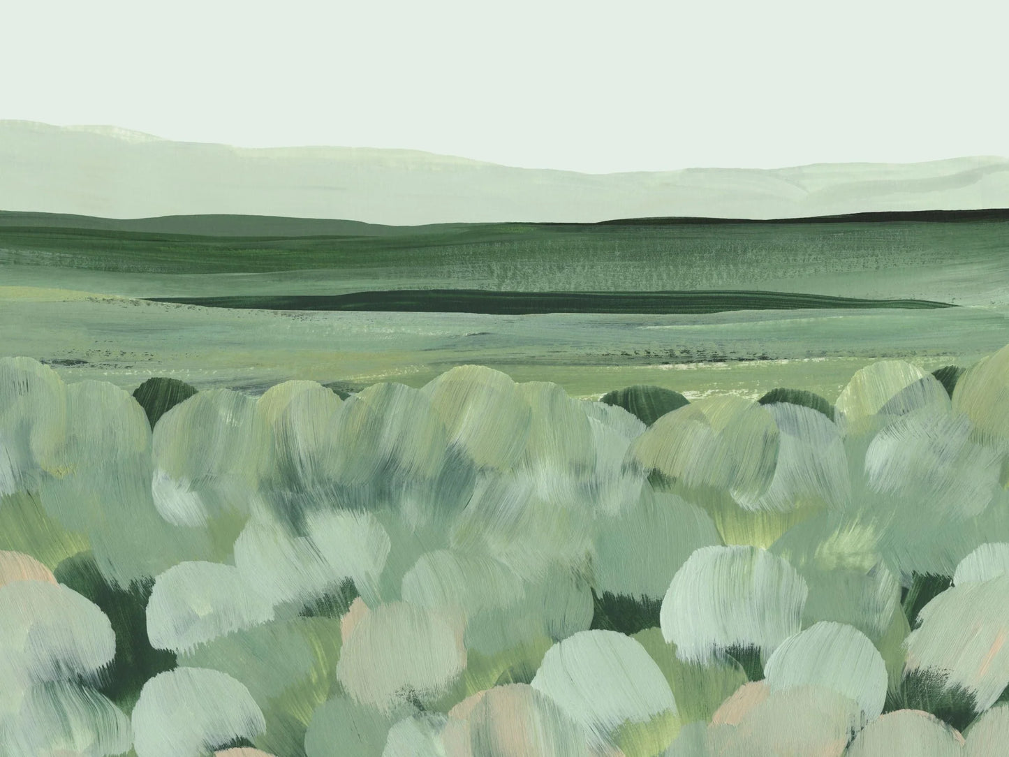 Artistic Landscape Painter Wall Mural (Easy Hang Wallpaper)