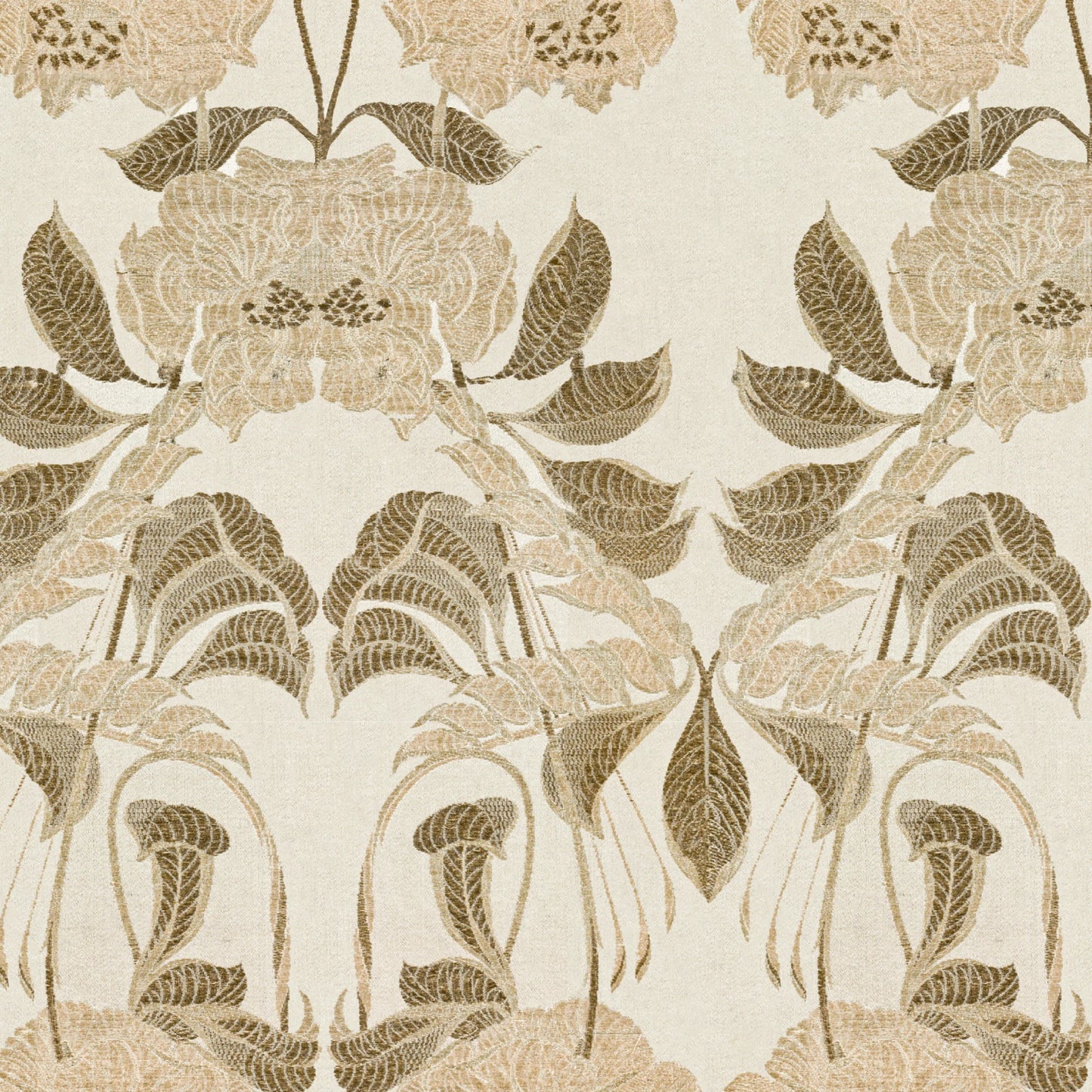Beige Fabric Look Peel and Stick Wallpaper