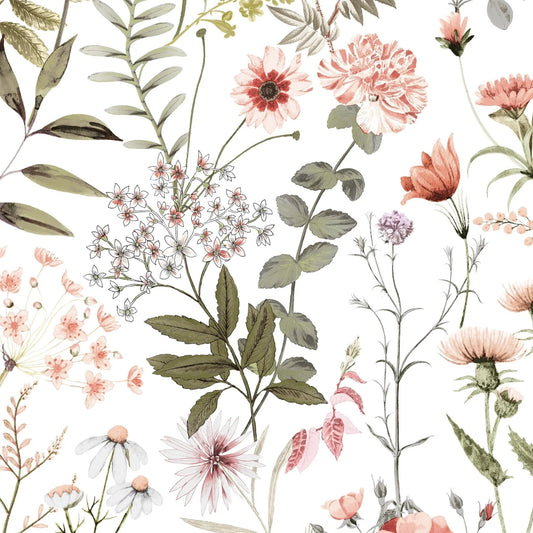 Big Floral Removable Peel and Stick Wallpaper