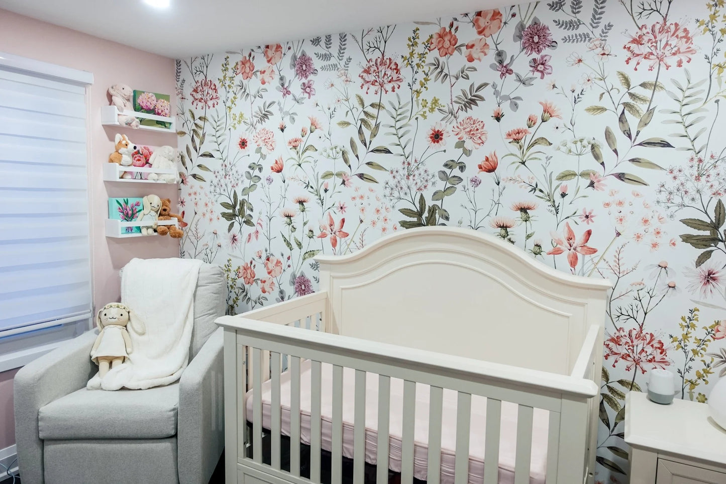 Big Floral Removable Peel and Stick Wallpaper