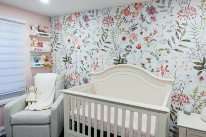 Big Floral Removable Peel and Stick Wallpaper