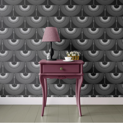 Black Swan Removable Peel and Stick Wallpaper (Crane)