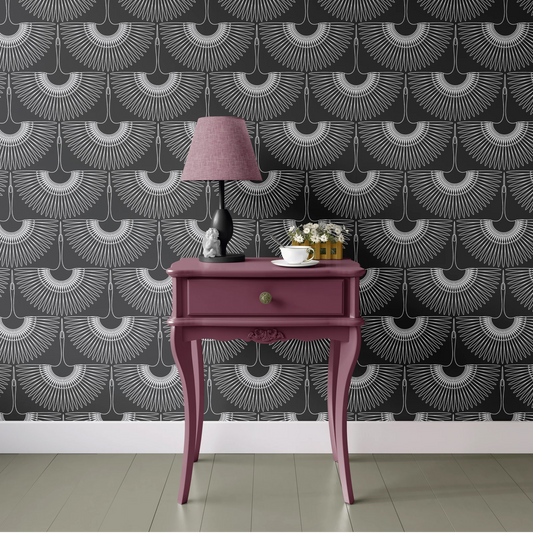 Black Swan Removable Peel and Stick Wallpaper (Crane)