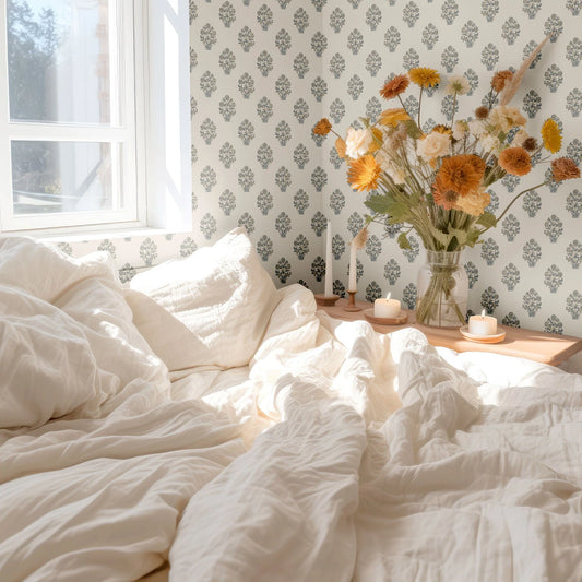 Block Print Wallpaper