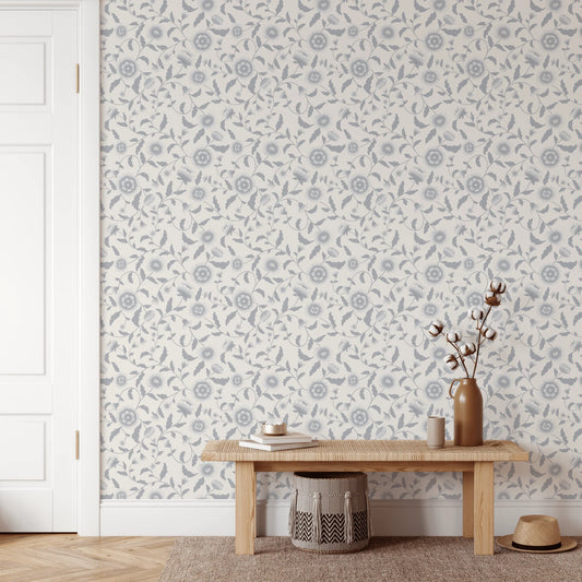 Blue Blossom Peel and Stick Wallpaper