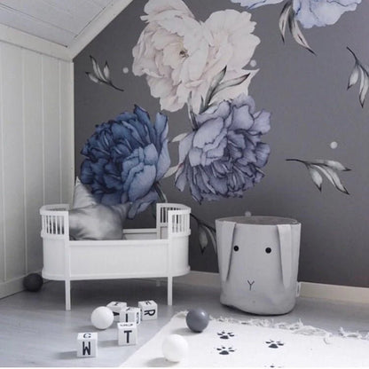 Blue Flower Wall Stickers
