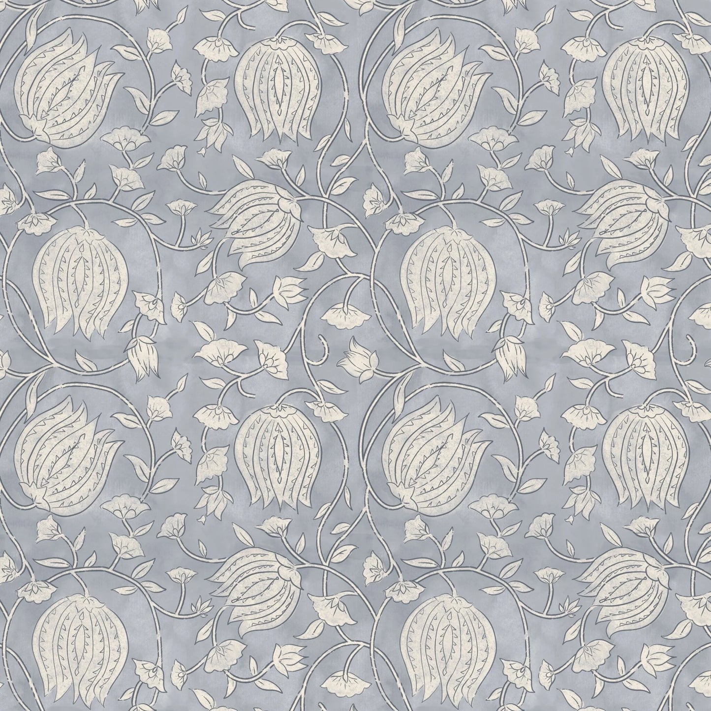 Blue Lotus Peel and Stick Wallpaper