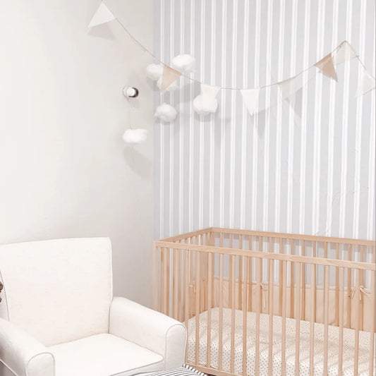 Blue Stripe Peel and Stick Wallpaper