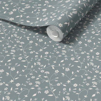 Blue Vines Peel and Stick Wallpaper