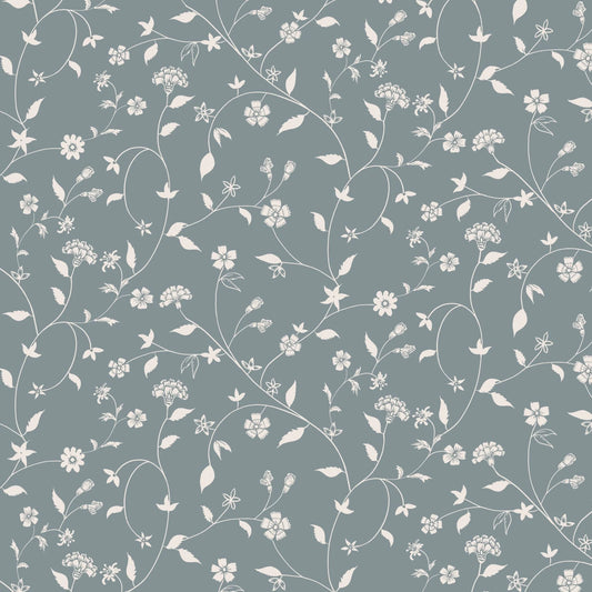 Blue Vines Peel and Stick Wallpaper
