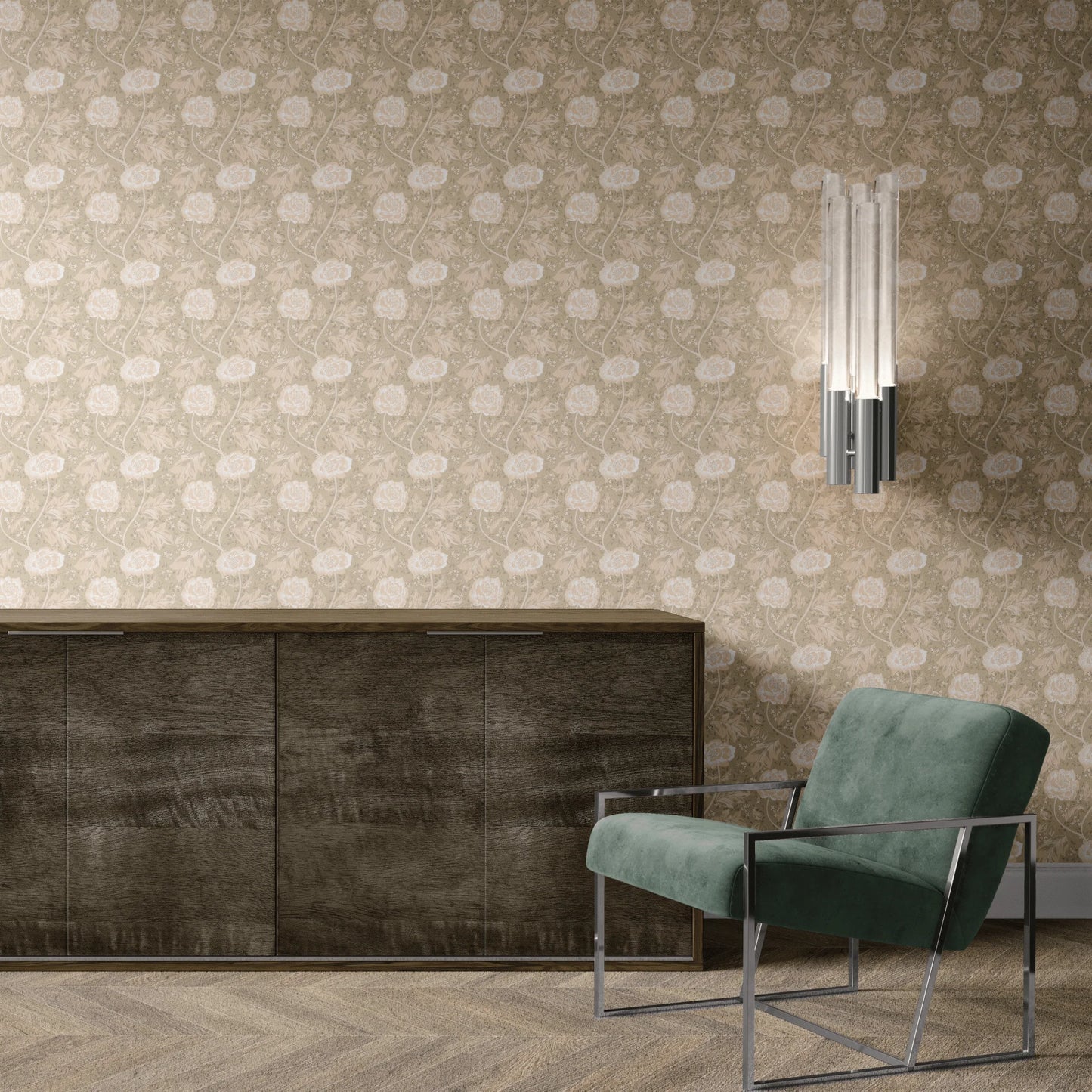 Blush Bouquet Peel and Stick Wallpaper (Self-Adhesive)