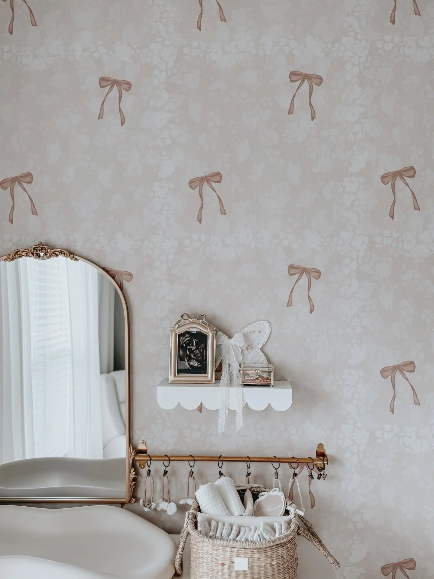 Bows Removable Peel and Stick Wallpaper