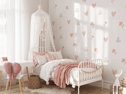 Butterfly and Heart Wall Stickers