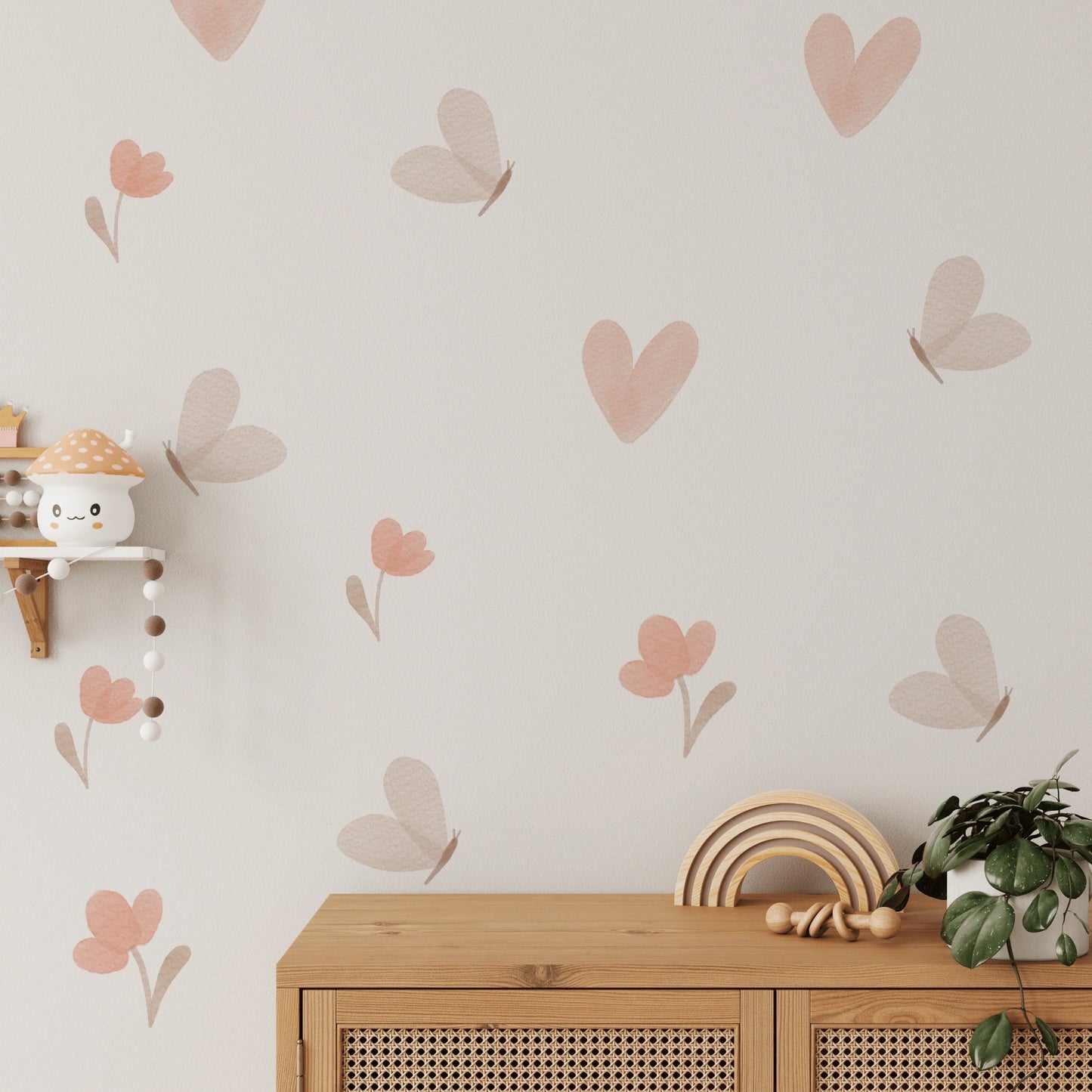 Butterfly and Heart Wall Stickers