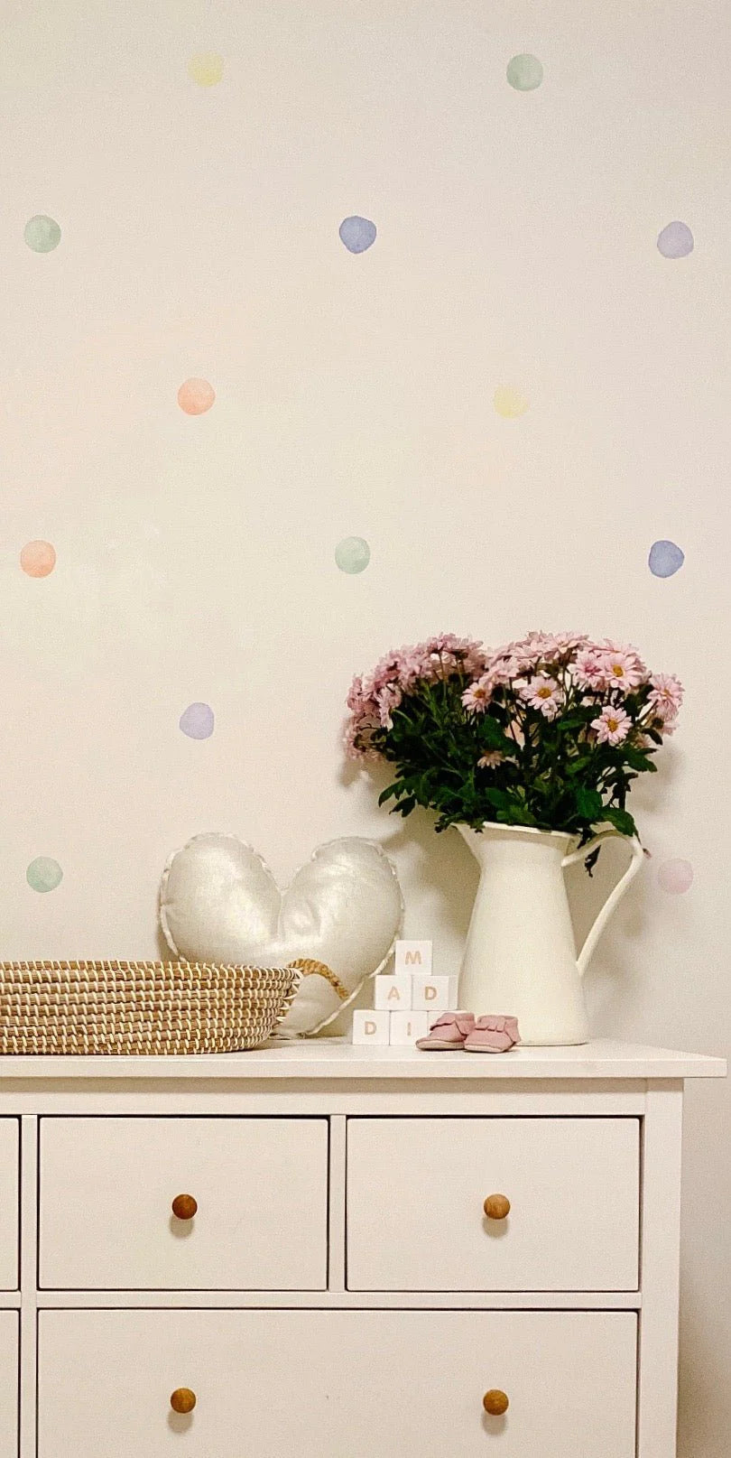 Candy Store Watercolor Wall Dots