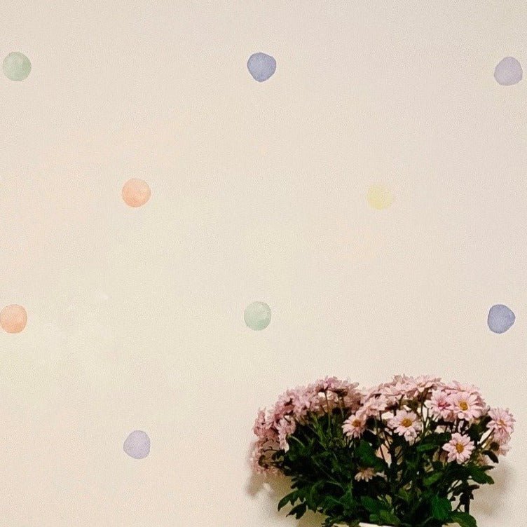 Candy Store Watercolor Wall Dots