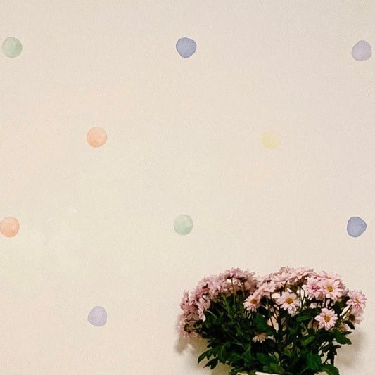 Candy Store Watercolor Wall Dots