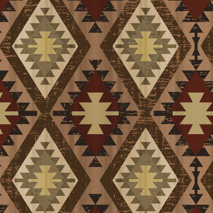 Cattleman's Quilt Wallpaper, Peel and Stick or Traditional