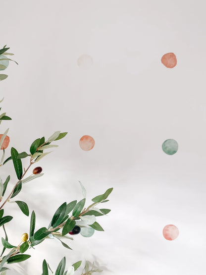 Clay Watercolor Wall Dots