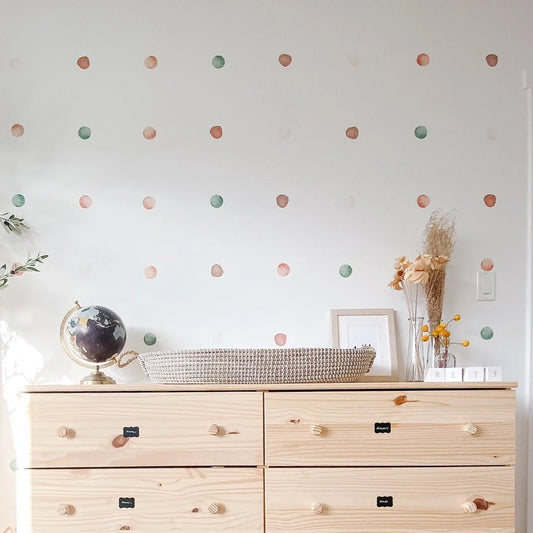 Clay Watercolor Wall Dots