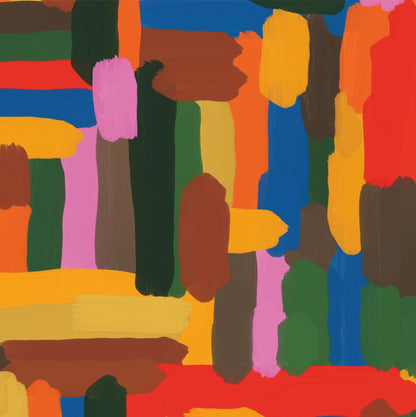 Colorful Midcentury Wallpaper For Walls (Easy Hang)