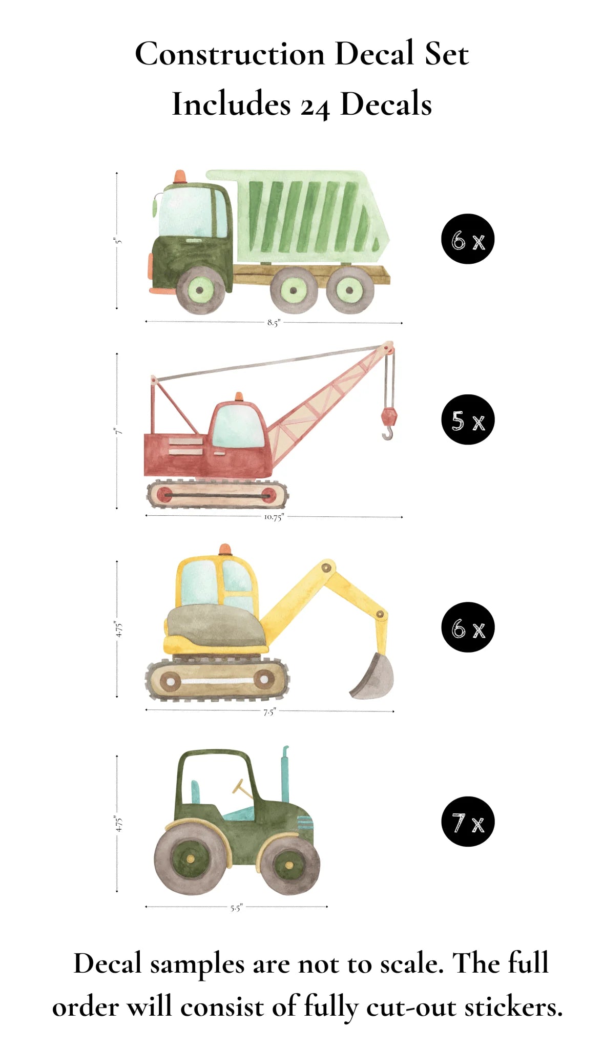 Construction Wall Stickers