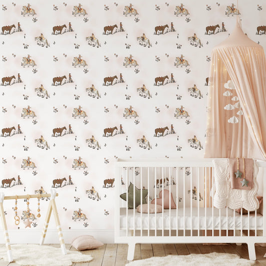 Cowgirl Peel and Stick Wallpaper