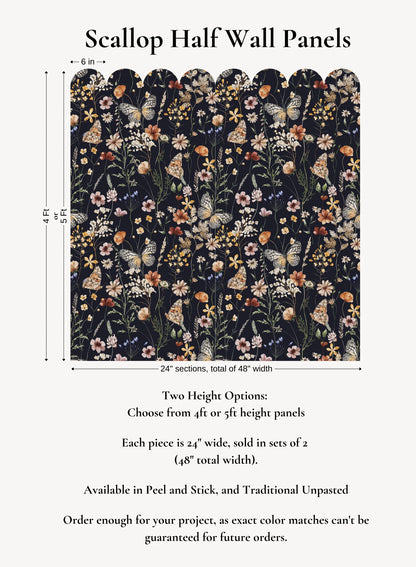 Custom Design Scallop Half Wall Panels