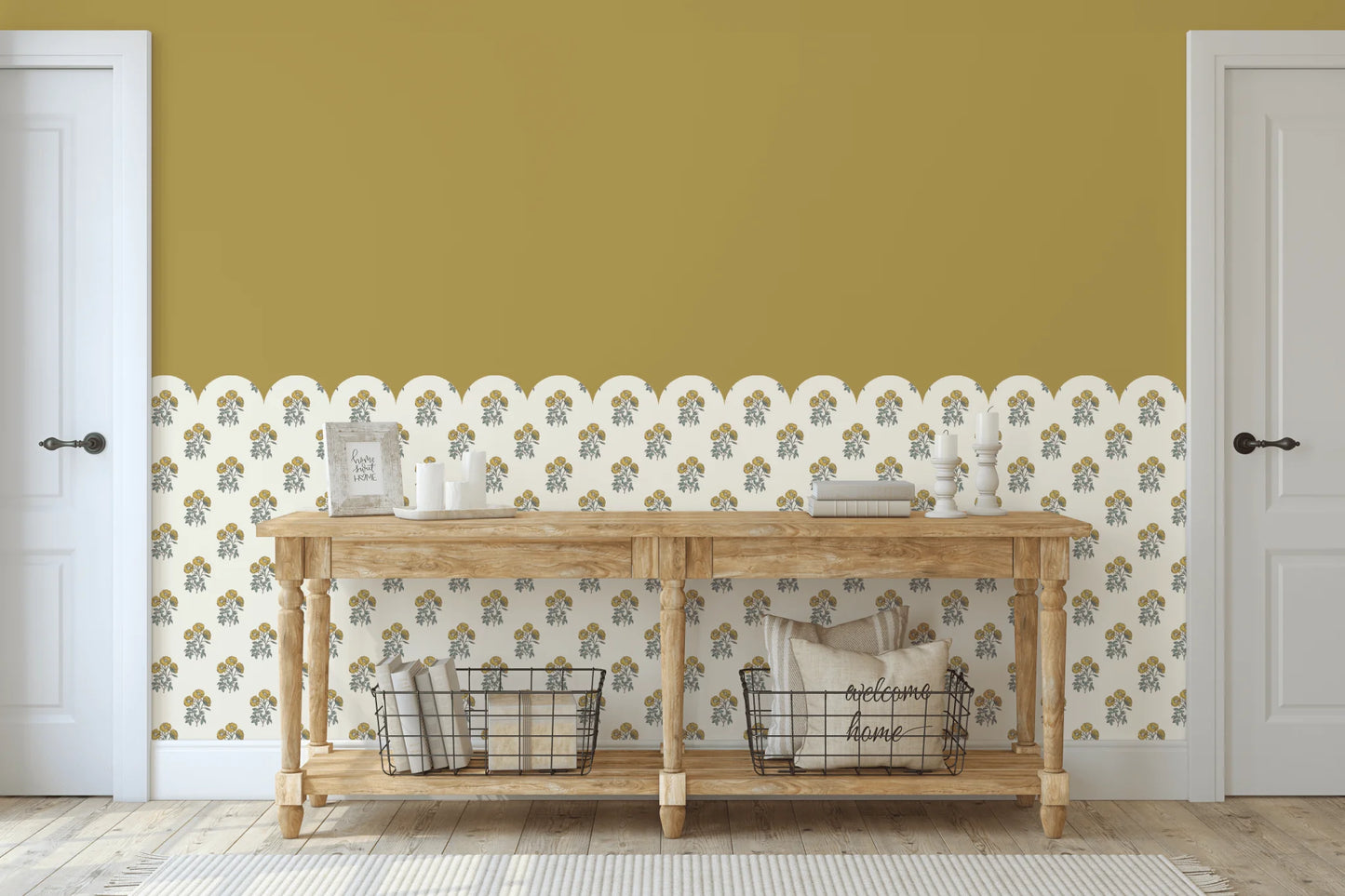 Custom Design Scallop Half Wall Panels