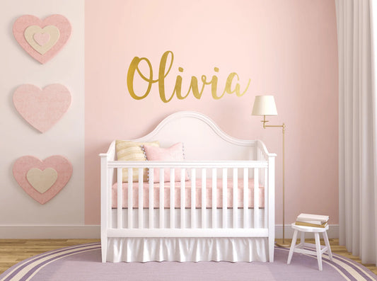 Custom Name Decal (Self Adhesive, Removable)