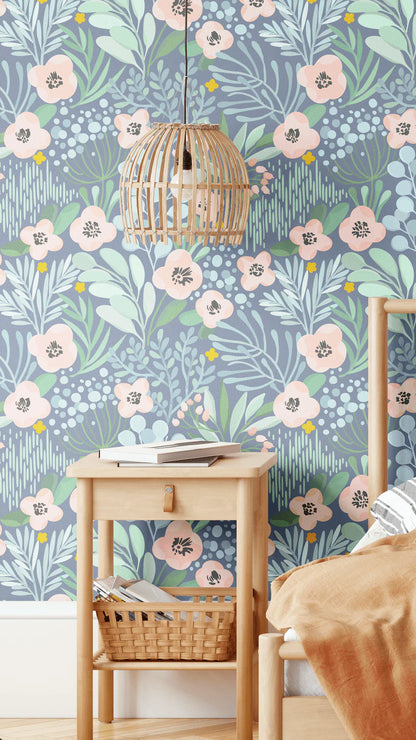Delicate Blossom Peel and Stick Wallpaper